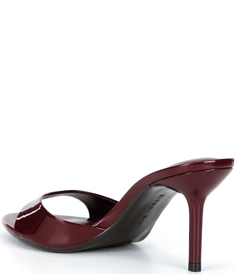 Gianni Bini Camrun Patent Almond Toe Stiletto Slide Sandals