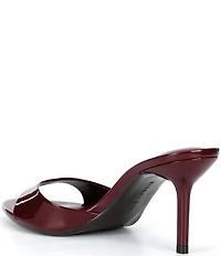 Gianni Bini Camrun Patent Almond Toe Stiletto Slide Sandals