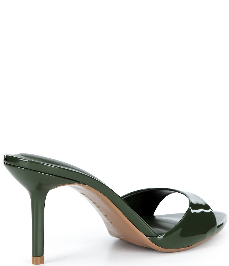Gianni Bini Camrun Patent Almond Toe Stiletto Slide Sandals