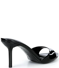 Gianni Bini Camrun Patent Almond Toe Stiletto Slide Sandals