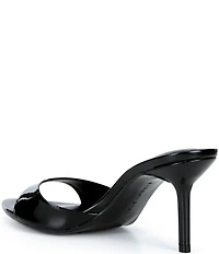 Gianni Bini Camrun Patent Almond Toe Stiletto Slide Sandals