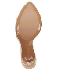 Gianni Bini Camrun Patent Almond Toe Stiletto Slide Sandals