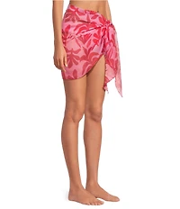 Gianni Bini Cardiff Rock Print Sarong Swim Cover-Up