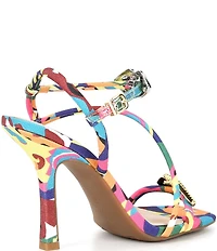 Gianni Bini Carletta Printed Lip Ornamented Dress Sandals