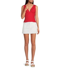 Gianni Bini Carolyn Denim Mini Skirt