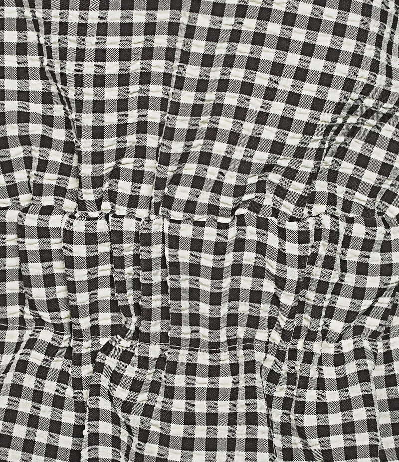 Gianni Bini Chelsea Gingham Strapless Bubble Hem Coordinating Blouse