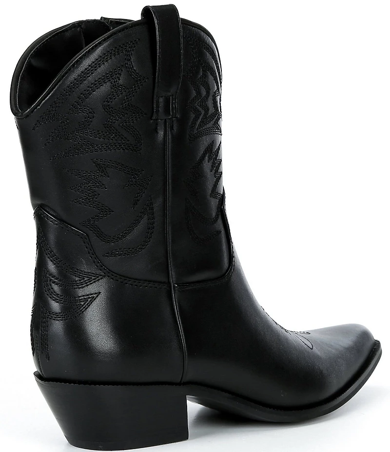 Gianni Bini Chett Leather Western Mid Shaft Boots
