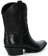 Gianni Bini Chett Leather Western Mid Shaft Boots