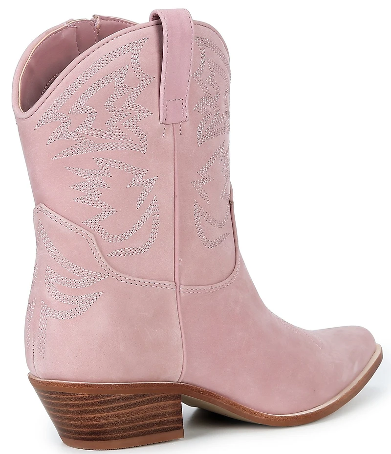 Gianni Bini Chett Leather Western Mid Shaft Boots