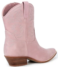 Gianni Bini Chett Leather Western Mid Shaft Boots