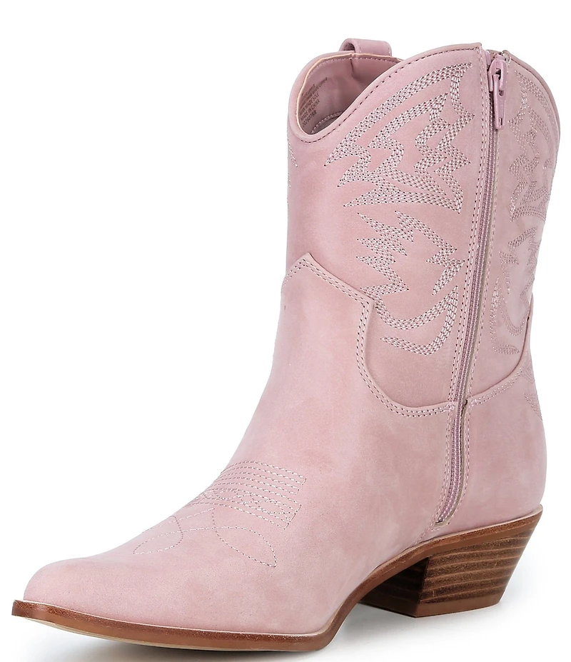 Gianni Bini Chett Leather Western Mid Shaft Boots