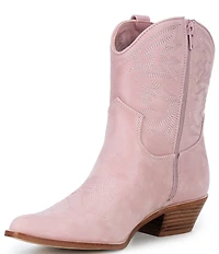 Gianni Bini Chett Leather Western Mid Shaft Boots