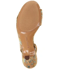 Gianni Bini Clancee Jacquard Mini Bow Slingback Dress Sandals