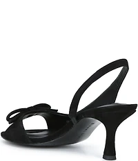 Gianni Bini Clancee Suede Mini Bow Slingback Dress Sandals