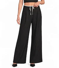 Gianni Bini Clara Boxer Drawstring Wide Leg Coordinating Pants