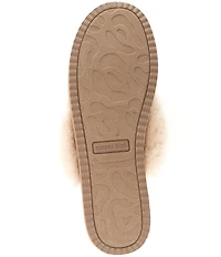 Gianni Bini Comfiee Four Leopard Embellished Rhinestone Bow Faux Fur Slippers