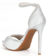 Gianni Bini Constanz Glitter Rhinestone Platform Dress Sandals