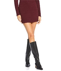 Gianni Bini Coordinating Cable Sweater Mini Skirt
