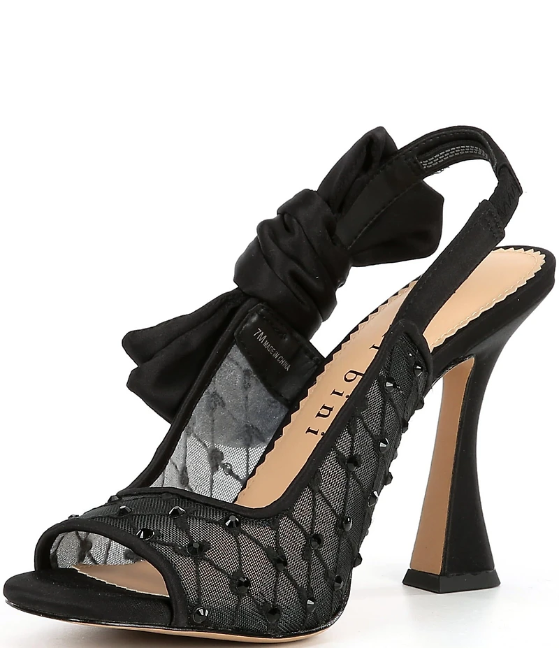 Gianni Bini Coray Two Embellished Bow Detail Slingback Dress Sandals