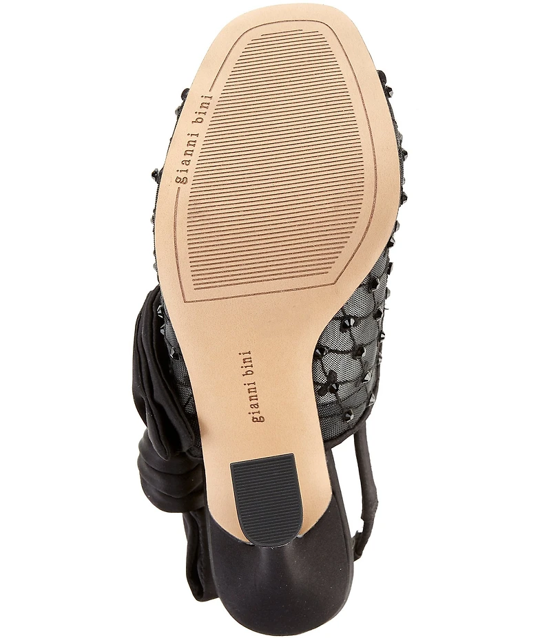 Gianni Bini Coray Two Embellished Bow Detail Slingback Dress Sandals