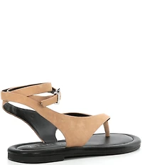Gianni Bini Corbin Suede Ankle Wrap Thong Sandals