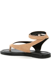Gianni Bini Corbin Suede Ankle Wrap Thong Sandals