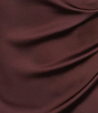 Gianni Bini Cove Satin High Neck Sleeveless Mini Dress