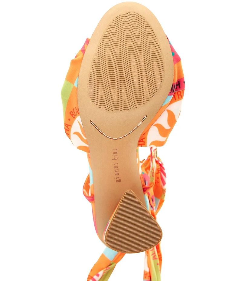 Gianni Bini Dante Ankle Wrap Mismatch Ornament Dress Sandals