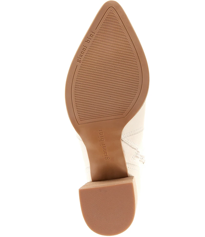 Gianni Bini Darnold Nubuck Block Heel Booties