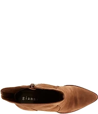 Gianni Bini Darnold Suede Block Heel Booties