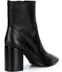 Gianni Bini Darnold Tumbled Leather Block Heel Booties