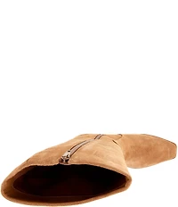Gianni Bini Deion Suede Square Toe Block Heel Tall Boots