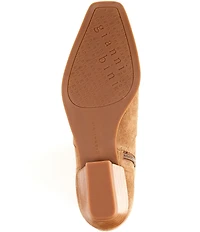 Gianni Bini Deion Suede Square Toe Block Heel Tall Boots