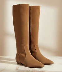 Gianni Bini Deion Suede Square Toe Block Heel Tall Boots