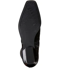 Gianni Bini Deion Suede Square Toe Block Heel Tall Boots