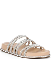 Gianni Bini Delgado Strappy Rhinestone Footbed Sandals