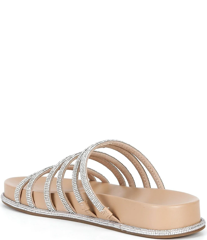 Gianni Bini Delgado Strappy Rhinestone Footbed Sandals
