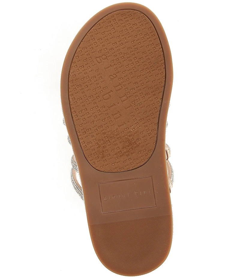 Gianni Bini Delgado Strappy Rhinestone Footbed Sandals