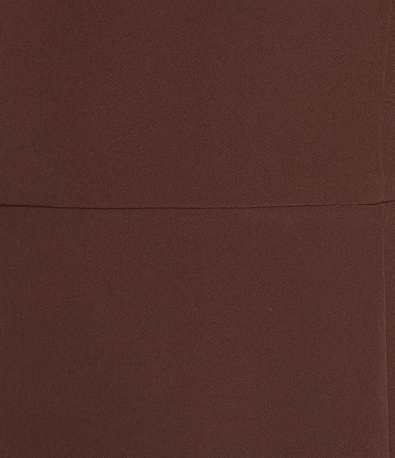 Gianni Bini Deliah One Bow Shoulder Sleeveless Sheath Crepe Mini Dress