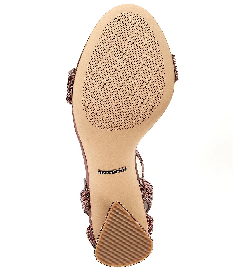 Gianni Bini Dericka Rhinestone Ankle Strap Dress Sandals