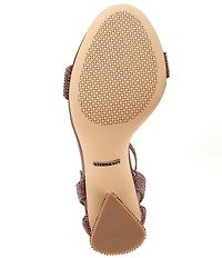 Gianni Bini Dericka Rhinestone Ankle Strap Dress Sandals