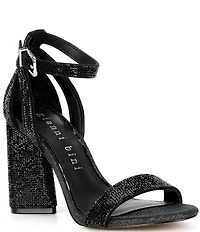 Gianni Bini Dericka Rhinestone Ankle Strap Dress Sandals