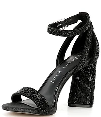 Gianni Bini Dericka Rhinestone Ankle Strap Dress Sandals