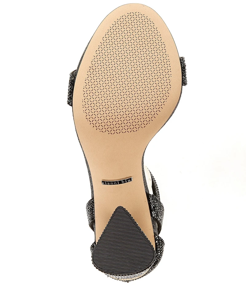 Gianni Bini Dericka Rhinestone Ankle Strap Dress Sandals