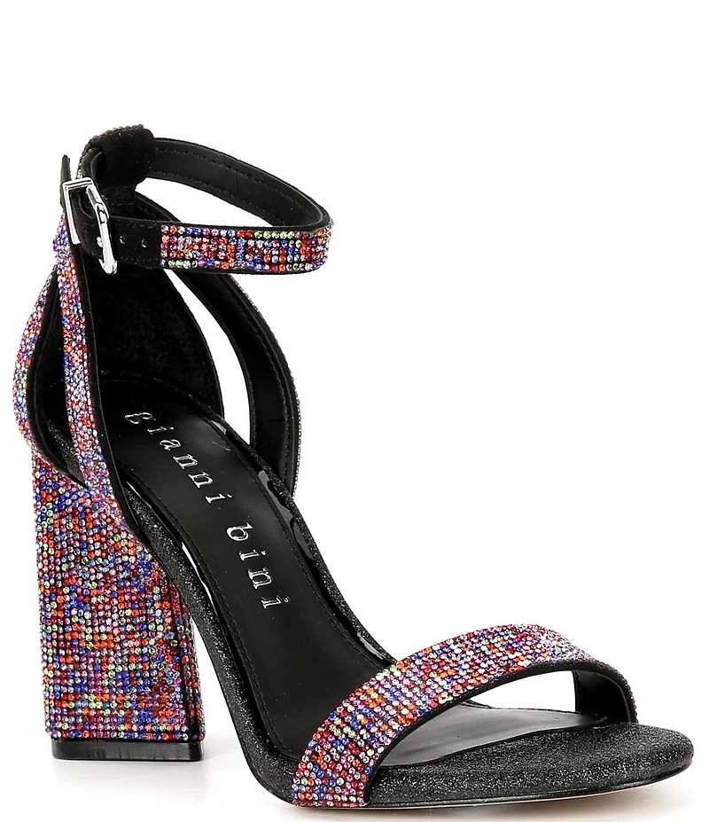 Gianni Bini Dericka Rhinestone Ankle Strap Dress Sandals