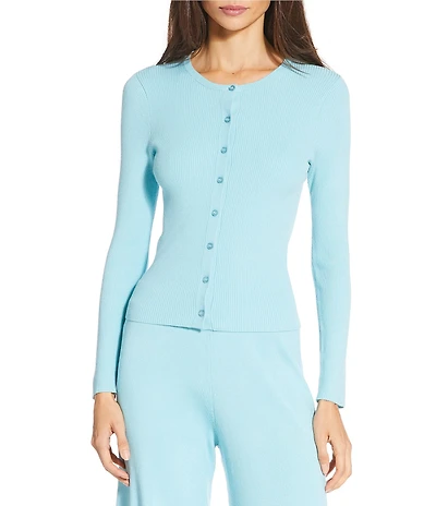 Gianni Bini Diane Long Sleeve Crew Neck Coordinating Cardigan