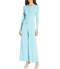 Gianni Bini Diane Long Sleeve Crew Neck Coordinating Cardigan