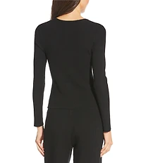 Gianni Bini Diane Long Sleeve Crew Neck Coordinating Cardigan