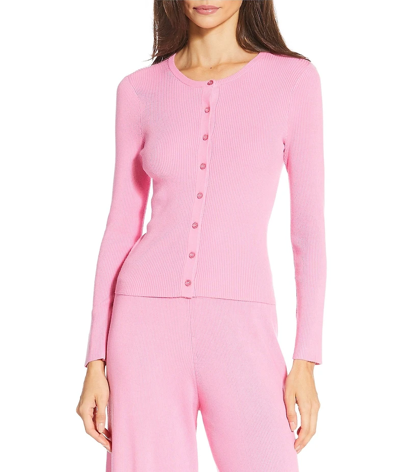 Gianni Bini Diane Long Sleeve Crew Neck Coordinating Cardigan