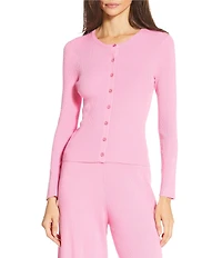 Gianni Bini Diane Long Sleeve Crew Neck Coordinating Cardigan